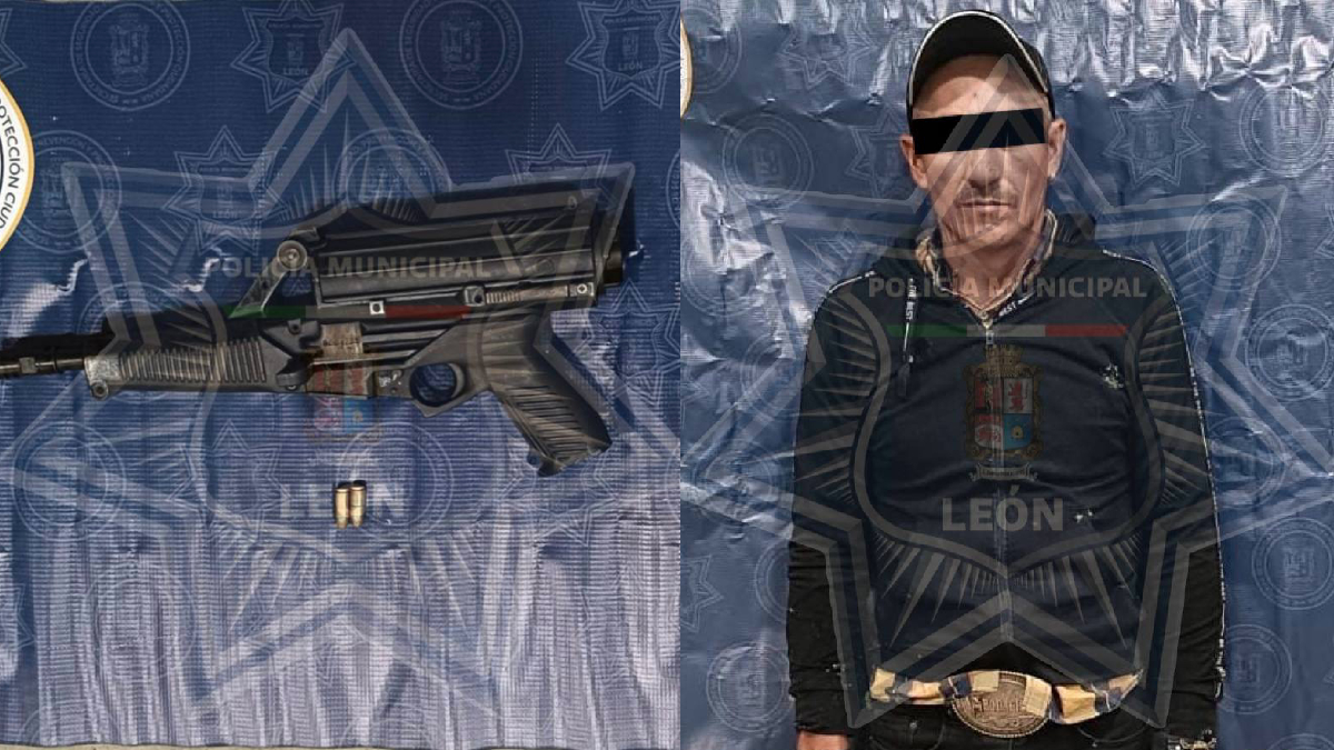 Detenido en León un hombre con subametralladora en operativo