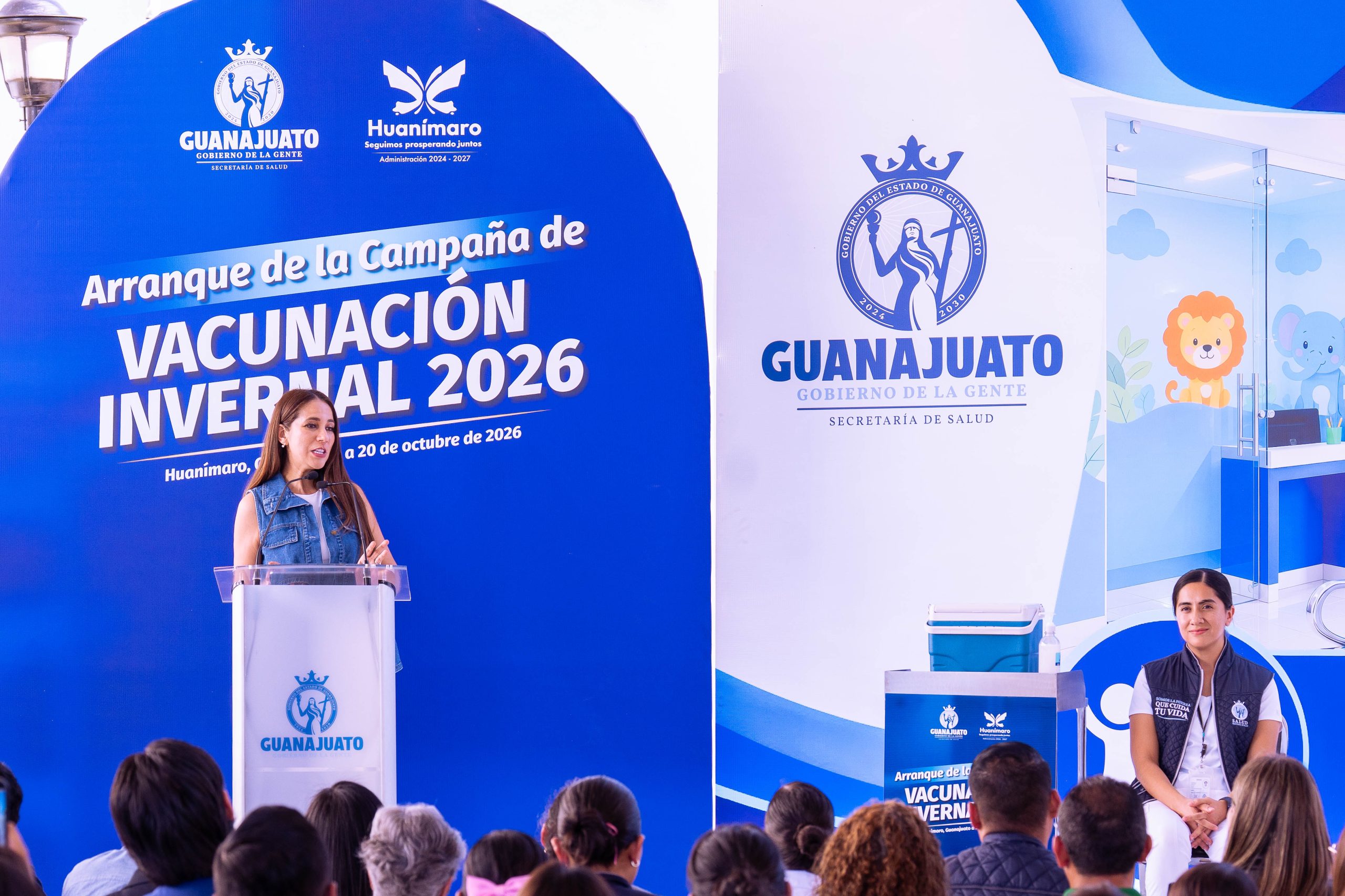 Guanajuato: Libia Dennise inicia la Campaña de Vacunación Invernal 2026-2027