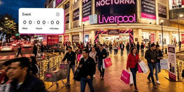 Liverpool: finaliza la tercera Venta Nocturna a las 22:00 horas