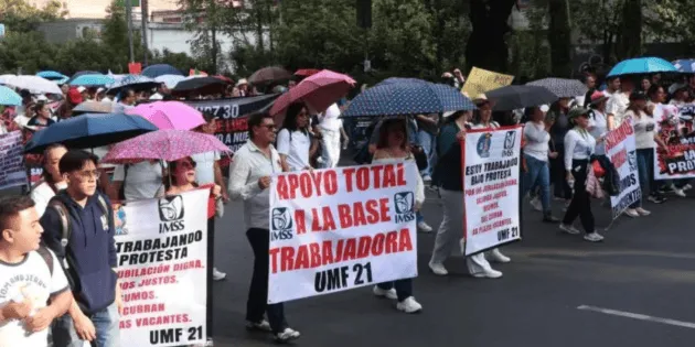 México: Marcha nacional del IMSS este 30 de octubre, horarios y rutas