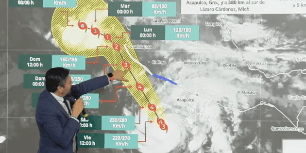 Oaxaca: Huracán Trudy y frente frío 2 generan lluvias este fin de semana
