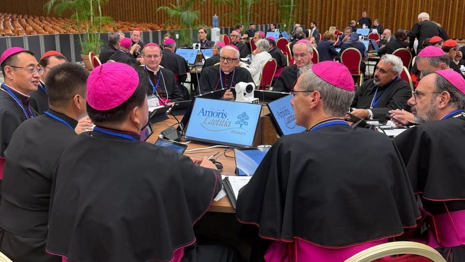Obispos de México se reúnen con el Papa en León, Guanajuato