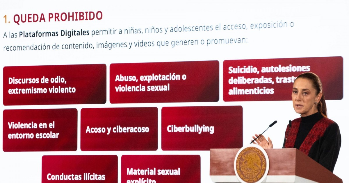 Sheinbaum presenta decreto para regular contenido violento en digitales