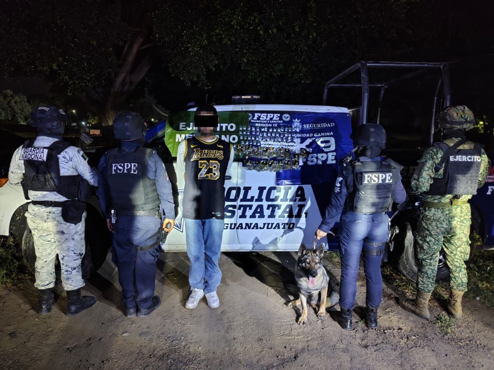 Silao: Detienen a hombre y aseguran 421 dosis de drogas